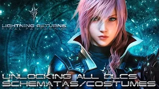 Lightning Returns: Final Fantasy XIII PC - How to unlock all DLC Schematas/Costumes [1080p 60fps]