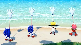 Mario Party Superstars - Sonic Vs Sonic Clone Vs Amy Vs Cyber