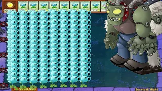 Plants vs Zombies Hack 999 Snow Pea vs Gargantuar vs Zomboss