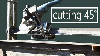 Make A Angle Grinder Sliding Cutting Jig