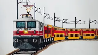 The drawing of Mumbai-Ahmedabad double decker express
