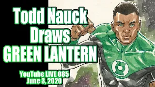 Drawing Green Lantern: Todd Nauck  Art Livestream 085