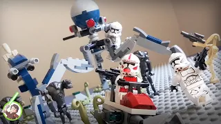 Lego Clone Troopers vs Droids BATTLE PACK | Stop Motion