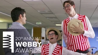 Nick Offerman presents College Humor at the 20th Annual Webby Awards.