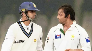 Shoaib Akhtar vs Rahul Dravid all dismissals