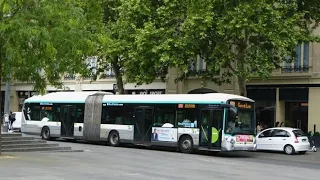 Ligne 91 RATP: Gare Montparnasse à Observatoire-Port Royal en Heuliez GX437 Hybride