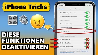 DIREKT AUSSCHALTEN❗ Diese iPhone Funktionen solltest du deaktivieren ❌✋