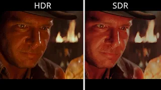 Indiana Jones and the Temple of Doom HDR vs SDR Comparison