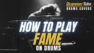 How to play "Fame" (David Bowie) on drums | Fame drum cover