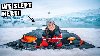 WE SLEPT OUTSIDE IN ANTARCTICA! (camping in the snow)