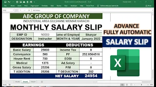 how to create salary slip | how to create multiple salary slip in excel