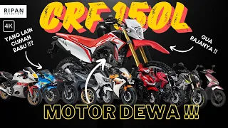 CRF 150L PENGUASA JALANAN GA MINGGIR AUTO DI LINDES !!! 😮😮