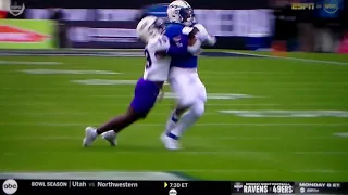 Air Force RB Emanuel Michel 54 yard run vs. James Madison in Armed Forces Bowl