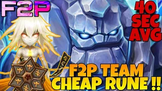 CHEAP RUNE & UNIT !!! GIANT ABYSS HARD SPEED TEAM !!! SUMMONERS WAR