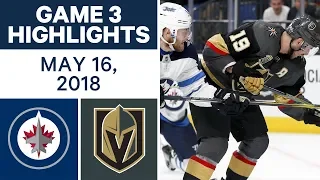 NHL Highlights | Jets vs. Golden Knights, Game 3 - May 16, 2018