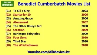 Benedict Cumberbatch Movies List