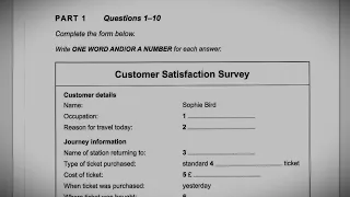 Customer satisfaction survey ielts listening | HD audio | 720p