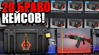 Я ОТКРЫЛ 20 БРАВО КЕЙСОВ ЗА 60 000 РУБЛЕЙ В КС ГО! ВЫБИЛ ОГНЕННЫЙ ЗМЕЙ В CS:GO?!