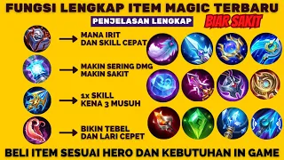 PENJELASAN DAN FUNGSI LENGKAP ITEM MAGIC TERBARU DI MOBILE LEGENDS, ITEM MAGICAL ATTACK DAMAGE SAKIT