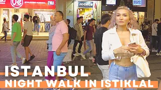 THE MOST FAMOUS STREET IN ISTANBUL TURKEY 2022 | ISTIKLAL STREET NIGHT WALKING TOUR | 4K UHD 60FPS