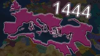 What if Roman Empire Existed in 1444 - EU4 Timelapse