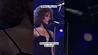 Whitney Houston proving she was the GOAT! #whitneyhouston #acapella #best #live #singer #music #top