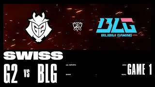 G2 vs. BLG - Game 1 | Swiss Stage | 2023 Worlds | G2 Esports vs Bilibili Gaming (2023)