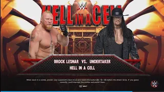 WWE 2K23 :Brock Lesnar vs. The Undertaker - (Hell in a Cell Match): - PS5™ [4K60]