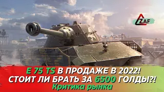 E 75 TS - Брать за 6500 золота в 2022!? Критика рынка, WoT Blitz | ZAF