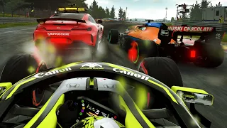 SLICKS ON A WET TRACK! RACING FOR THE LEAD! - F1 2021 MY TEAM CAREER Part 30