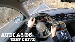 2003 Audi A8 D3 3.7 V8 280HP + LPG | POV Test Drive| 0-100 | Review |