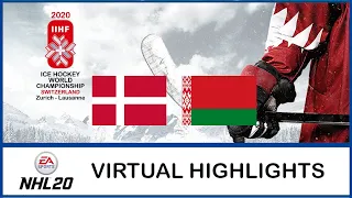 NHL 20 | IIHF Worlds 2020 | Denmark - Belarus | Virtual Highlights