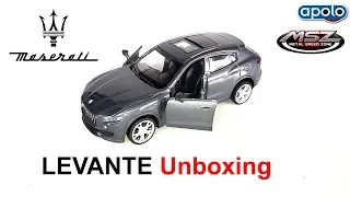 Unboxing - Maserati Levante (Grey) Apolo MSZ - 1:43 Diecast Scale Model Car Toy