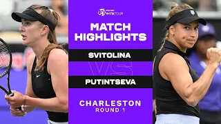 Elina Svitolina vs. Yulia Putintseva | 2023 Charleston Round 1 | WTA Match Highlights