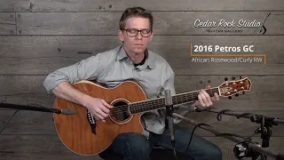 2016 Petros GC (African Rosewood/Curly Redwood) played by Matt Thomas