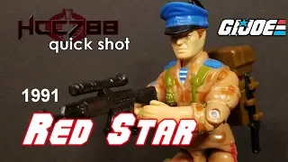 HCC788 quick shot! 1991 RED STAR - Oktober Guard - Vintage G.I. Joe toy!