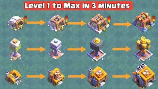 Builder Base Buildings Level 1 to Max Transformation *2022* - Clash Of Clans