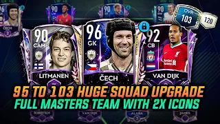 95 TO 103 RATING MASSIVE SQUAD UPGRADE | ALL PLAYERS UPGRADED TO 90+ | FIFA MOBILE 21 TEAM UPGRADE |