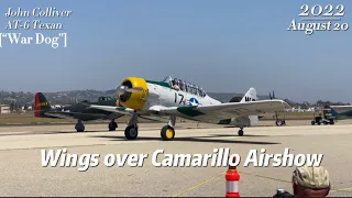 John Collver’s AT-6 Texan! - “War Dog” - Wings over Camarillo Airshow 2022