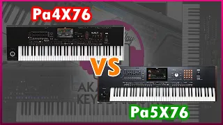 KORG Pa4X76 Musikant vs Pa5X76 Musikant SOUNDS AND STYLES COMPARISON