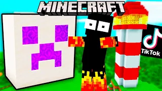 Testei os TIKTOKS mais VIRAIS do MINECRAFT para ver se funcionam