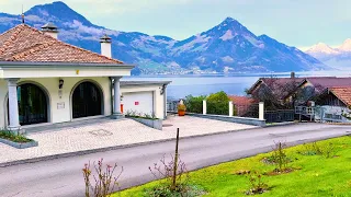 Switzerland 4K 🇨🇭 Beckenried - Beautiful Village in an Idyllic Bay of Lake Lucerne | #swiss