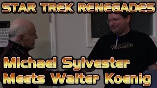 Michael Sylvester meets Walter Koenig - Star Trek Renegades On Set