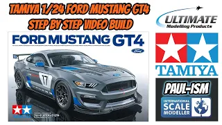 Part  3 - Tamiya 1/24 Ford Mustang GT4 "Volt" Step By Step Build