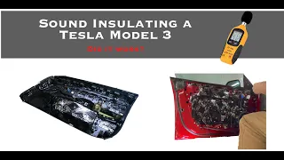 Model 3 Sound Insulation - First Results