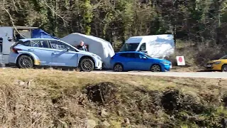 Teemu Suninen testing Hyundai i20 N Rally2 in Spain