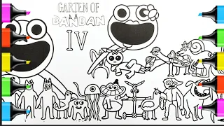 New Garten of BanBan 4 Coloring pages /Coloring ALL BOSSES + ENDING / Music[NCS]