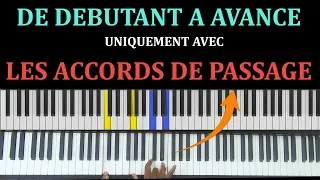 Comment jouer de DEBUTANT à AVANCE uniquement avec les ACCORDS DE PASSAGE? | Partie 1 | Lesson #32