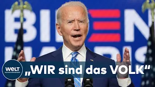 SEHR SIEGESSICHER: Wider dem Hass - Joe Biden ruft Amerikaner zur nationalen Versöhnung auf