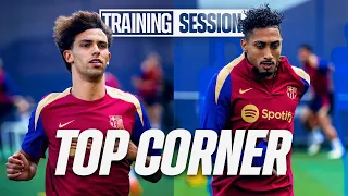 JOÃO FÉLIX & RAPHINHA take turns in SCORING ABSOLUTE STUNNERS in | FC Barcelona Training 🔵🔴